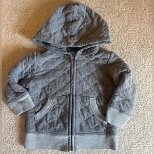 GAP Kids Charcoal Quilted Hoodie